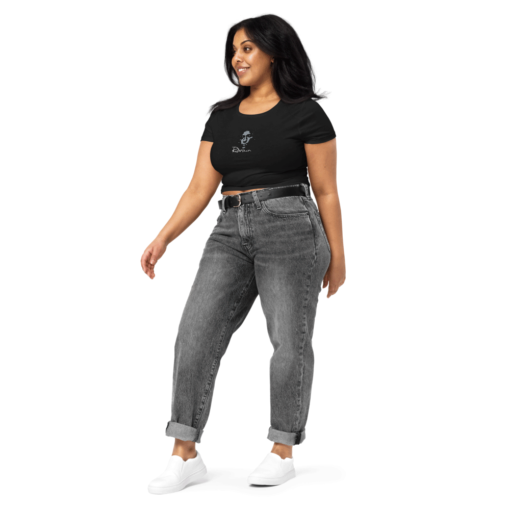 Embroidery "I Need You Now" Rasun Limited Edition Ladies Crop Tee